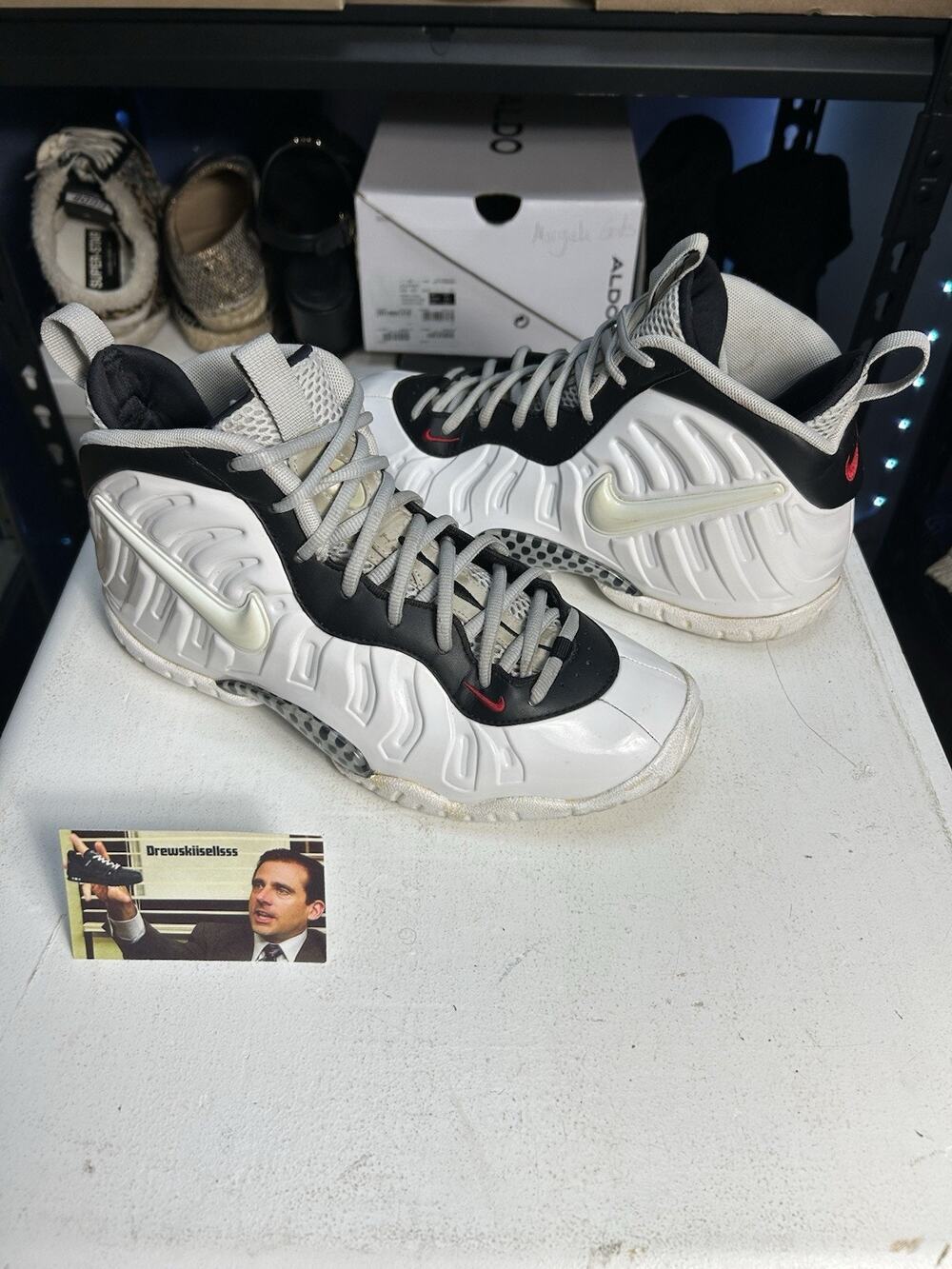 Nike Air Foamposite Pro Chrome White Size 7Y